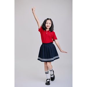 Camisa Escolar de Poliéster para Niños, Absorbente de Sudor, Duradera, Estilo Moderno para Secundaria - Product Image 5