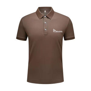<b>Brown</b> Plain <b>Men</b> Polo <b>Shirt</b> High Quality 280gsm Heavy Weight <b>Men's</b> Polo <b>T</b> <b>Shirts</b> Streetwear Blank Custom Logo Golf <b>T</b> <b>Shirt</b> - Product Image 1