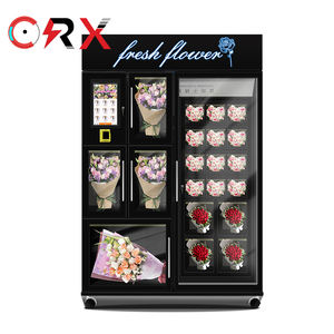 Máquina Expendedora de 12 casilleros grandes negros para flores frescas Máquina Expendedora de flores de refrigeración - Product Image 2