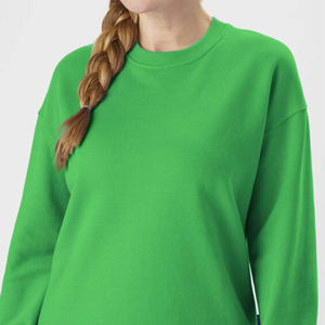 Sweat-shirt unisexe basique vert à col rond avec logo frontal, haut en polaire à manches longues, décontracté, doux, confortable, à porter tous les jours - Product Image 6