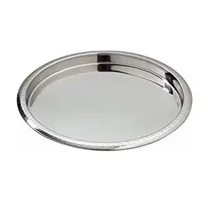 Rounded Shape Bar Tray Stainless Steel Metal Tray Handmade Decorative Bar Coffee Beer Beverage Drink Serving Tray