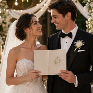 Livre <span class=keywords><strong>de</strong></span> Vœux <span class=keywords><strong>de</strong></span> Mariage en Velours Haut <span class=keywords><strong>de</strong></span> Gamme – Cadeau <span class=keywords><strong>de</strong></span> Luxe pour <span class=keywords><strong>les</strong></span> Mariés – Livrets <span class=keywords><strong>de</strong></span> Vœux Personnalisés pour Lui et Elle avec Détails du Mariage - Product Image 6