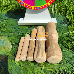 Factory Eco2go Vietnam's Sustainable and Reusable Wood Chew Pet Toys Juguete de café de estilo de dibujos animados con grabado de logotipo gratis - Product Image 5