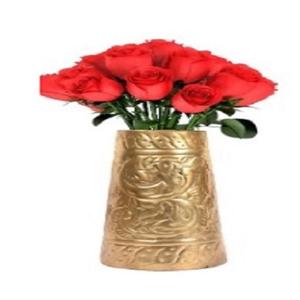 New Arrival <b>Copper</b> Color Metal Top Quality Cylinder Shape Table Top Decorative Flower <b>Vase</b> Handcrafted Metal Flower <b>Vase</b> - Product Image 5