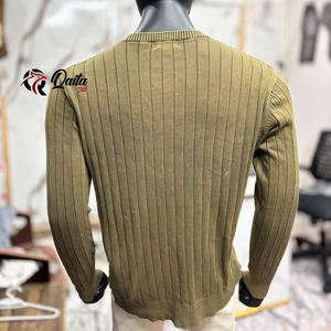 Suéter de cuello redondo de manga larga para hombre de alta calidad y sudadera de punto informal cálida para otoño e invierno y venta al por mayor de OEM ODM - Product Image 2