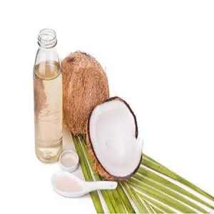 Huile de noix de coco fractionnée en vrac-huile MCT organique naturelle pure à 100% pour le soin des cheveux de la peau du corps