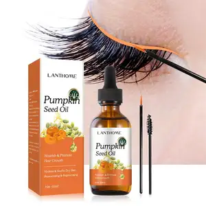 Private label Organic Anti Hair Loss prodotto per il trattamento del cuoio capelluto donne crescita rapida dei capelli semi di zucca olio per capelli ciglia