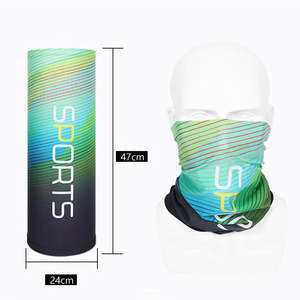 Écharpe de protection solaire respirante en soie glacée pour le sport, la course à pied, le cyclisme, la moto, tube de cou en maille, bandana - Product Image 1