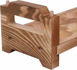 Porte-oeufs en bois comptoir plateaux de rangement empilables pour 24 oeufs frais farcis organisateur rustique cuisine décoration - Product Image 4