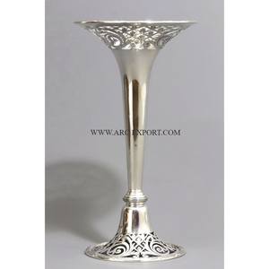 Atractivo recién llegado diseñador de lujo flor trompeta más alta calidad Decoración de mesa espejo pulido fiesta suministros trompeta - Product Image 3