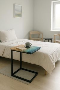 Table d'appoint élégante en métal avec un design moderne pour les intérieurs rustiques, les salons vintage et les maisons de ferme - Product Image 6