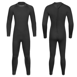 Traje de neopreno de 3MM con cremallera trasera para buceo y surf, traje completo, ropa de surf escolar para deportes acuáticos subacuáticos - Product Image 1