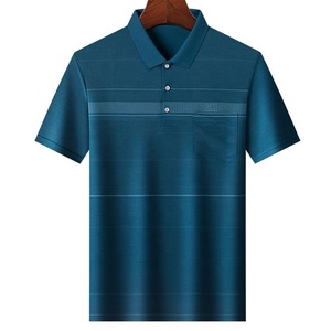 Summer Men Polo <b>T</b>-<b>Shirt</b> High Street Print Casual Short Sleeve Breathable Men's <b>Shirts</b> Turn-Down <b>Collar</b> Microfiber Polo <b>Shirts</b> - Product Image 4