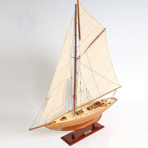 OMH Art and Craft Supplies - Modelo de Velero de Madera Rústico, Decoración Náutica para el Hogar, Artesanía Pintada a Mano para Barcos de Vela - Product Image 3