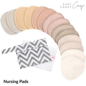 Organic Reusable Breastfeeding <b>Nursing</b> <b>Pads</b> Washable Bra Nipple <b>Pads</b> for Pumping Maternity Breast <b>Pads</b> for Pumping Bra - Product Image 3