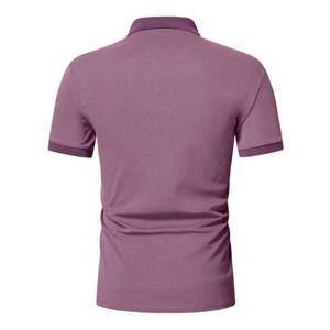 Camiseta Polo de Alta Calidad para Hombre, Logotipo Personalizado, Camiseta de Golf Lisa, Bordado, Cierre de Cremallera 1/4, Camiseta Informal Sólida - Product Image 4