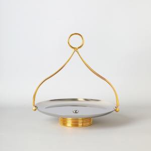 Plateau de fruits secs décoratif créatif en acier inoxydable pour le salon, le restaurant, l'hôtel et les cadeaux de pendaison de crémaillère - Product Image 1