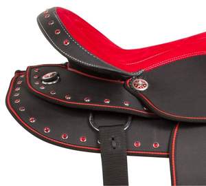 Selle de cheval en cuir synthétique de haute qualité Best-seller Western Barrel Racing Trail Selles Direct India-Disponible dans toutes les tailles - Product Image 2
