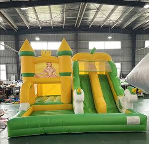 บ้านลมเป่าลมแบบเป่าลมยักษ์  รักษาสิ่งแวดล้อม ผลิตตามสั่ง  ทำจาก PVC หนา 0.55 มม. ได้รับมาตรฐาน CE พร้อมเครื่องเป่าลม  ชุดสไลเดอร์กระโดด  บ้านลมเชิงพาณิชย์ สำหรับโรงเรียนอนุบาล - Product Image 5