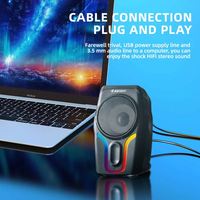 JERTECH S5 petit haut-parleur portable câble ordinateur DJ RGB lumière LED boîte de son haut-parleur