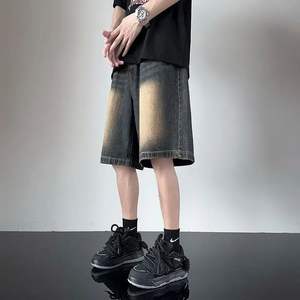 Pantalones cortos de mezclilla para hombre para apariencia informal para festivales Las mejores formas de estilizar para Otoño e Invierno 2025 - Product Image 6