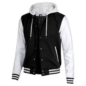 Sweat à capuche universitaire personnalisé pour hommes et femmes avec manches contrastées et cordon de serrage, décontracté, respirant et à séchage rapide pour l'automne - Product Image 1