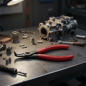 คีมตัดวงแหวนนิปเป็กซ์ รุ่นพรีซิชั่น สีเทาเคลือบอะโนไดซ์ สำหรับวงแหวนภายในในรูเจาะ - Product Image 3