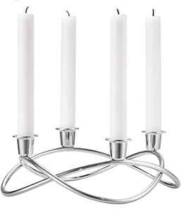 Bougeoir Menorah en laiton antique artisanat incassable forme personnalisée haut de gamme autres bougeoirs lanternes - Product Image 2