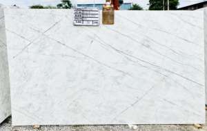 หินอ่อนสีขาวธรรมชาติที่แปลกใหม่แผ่นใหญ่และกระเบื้องขัดสำหรับพื้นห้องน้ำที่ทันสมัยแบบคดเคี้ยว - Product Image 4