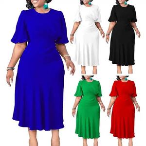 Modern Polyester Spandex Pencil Career Dress With Comfortable Fit and <b>Stretch</b> Fabric for Sophisticated Office Look - Product Image 1