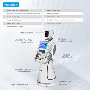 Robot de Recepción para Vestíbulo de Hotel, Robot Interactivo con Pantalla Táctil, Guía Inteligente por Voz, Sistema de Guía para Visitantes, Robot de Entrega de Alimentos - Product Image 3