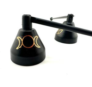 Extintor de velas de color negro, extintor de velas pulido de acero inoxidable, accesorio con mango largo - Product Image 1