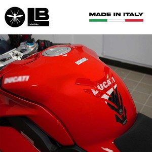 Copertura Serbatoio in Resina Carbonio Rossa per Moto Ducati Corse, Parti Personalizzabili PARASTERS - Product Image 4
