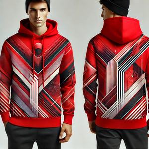 Por encargo 100% algodón pulóver Sudadera con capucha Floral bordado 3D impresión pantalones de chándal de alta calidad 500gsm térmico transpirable con cuentas - Product Image 2