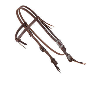 Tachuela de trabajo de cuero Weaver para adultos, banda para la frente con nudo de futuridad, calzones para cabeza, brida de caballo de cuero con herramientas florales Premium - Product Image 5