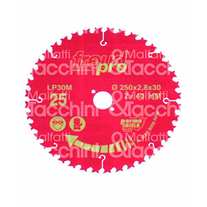 LP30 Medium Wood Blade No. of teeth <b>indicated</b>: for natural wood along the grain and across the grain - Product Image 1