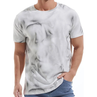 T-shirt imprimé pour homme, 100% coton, coupe ample, léger, respirant, décontracté, streetwear d'été