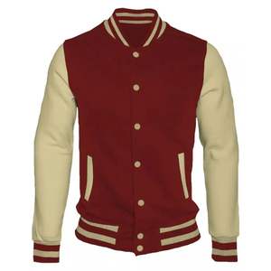 Veste universitaire de baseball en cuir de base personnalisée pour hommes, vêtements d'extérieur à col montant avec design Letterman, nouvelle tenue bombardier de base - Product Image 2