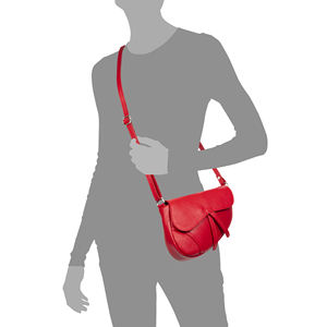 Sac bandoulière Susanna pour femme. Dollaro en cuir véritable. 22x7x17cm. Fabriqué en Italie. - Product Image 3