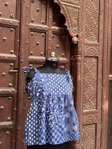 Fabricante Mayorista de Vestidos Largos de Algodón Hechos a Mano en India, sin Mangas, con Hombros Descubiertos, Ecológicos, con Bolsillos para Mujer, Coloridos - Product Image 6