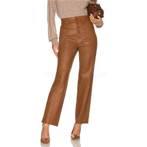 Pantalones de cuero de color sólido para exteriores, ropa informal, pantalones de cuero para mujer, pantalones de cuero superventas - Product Image 6