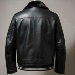 คอตั้ง100% หนังวัวแท้คุณภาพสูงคอตั้งสำหรับฤดูหนาวแนวสตรีทกันน้ำระบายอากาศได้ดีเป็นมิตรกับสิ่งแวดล้อมปรับแต่งด้านหน้าได้ - Product Image 2