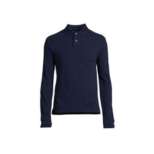 เสื้อโปโลสำหรับผู้ชาย, เสื้อกีฬาแขนยาวผ้าคอตตอน100% แห้งเร็วและระบายอากาศได้ดีสำหรับนักกอล์ฟเสื้อยืดผู้ชาย - Product Image 3