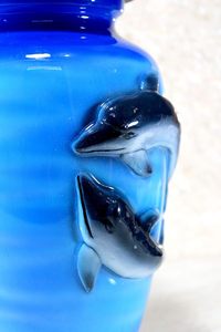 Urna de cremación de Metal azul, tarro conmemorativo, contenedor de olla, urna de tamaño completo para cenizas funerarias, flores de elefante de entierro impresas, tamaño personalizado - Product Image 5