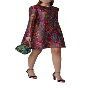 Robe longue d'été en crêpe écologique pour femme, sans bretelles, à volants, style portefeuille, décontractée, fendue, pour soirée, dernière collection - Product Image 1