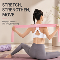 Banda de Resistencia de Látex para Yoga, 59x5.9 Pulgadas, Correa Elástica para Pilates, Fisioterapia, Entrenamiento de Fuerza, Regalos Directos de Fábrica