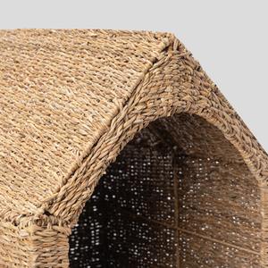 Maison pour animaux de compagnie en osier tressé à la main, écologique, abri pour chat et chien tissé à la main, fournisseur en gros, design naturel bon marché - Product Image 4