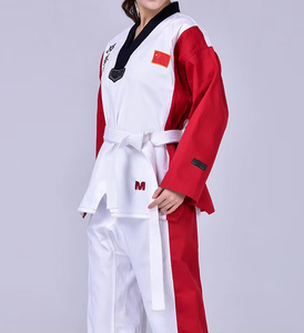 Comprar al por mayor ligero transpirable personalizable artes marciales Taekwondo uniforme Dobok Kimono tela transpirable artes marciales - Product Image 4