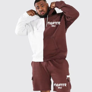 ชุดวอร์มสั้นสำหรับผู้ชายเสื้อสไตล์วินเทจพิมพ์ลายพัฟติดหน้าจอด้วยพลอยเทียมแนวสตรีทและชุดเสื้อยืดสำหรับผู้ชาย - Product Image 1