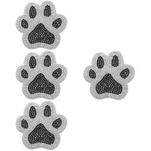 Día del juego trabajo hecho a mano con cuentas diseño de fútbol bordado 4 Set posavasos único hermoso elegante y último diseñador de lujo Declaración - Product Image 2